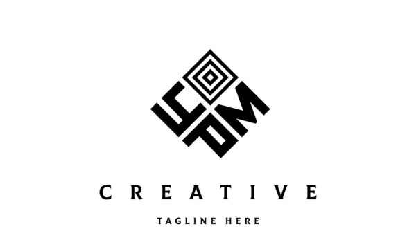 YMP rectangle three latter logo vector