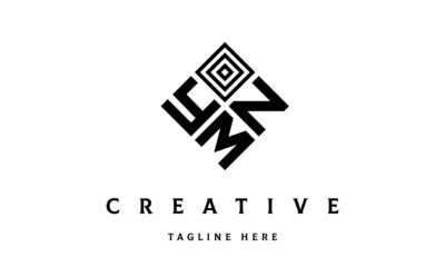 YNM rectangle three latter logo vector