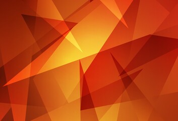 Light Red vector background with triangles.