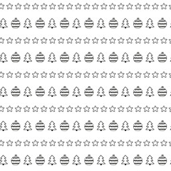 Simple Christmas seamless pattern.
