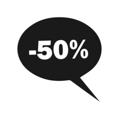 Black Friday icon for advertising, banners, leaflets and flyers