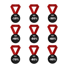 Black Friday icon for advertising, banners, leaflets and flyers