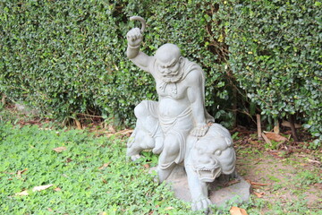 The Zu lai Buddhist Temple - Statues of the monks or Arhats - Cotia- São Paulo- Brazil.
