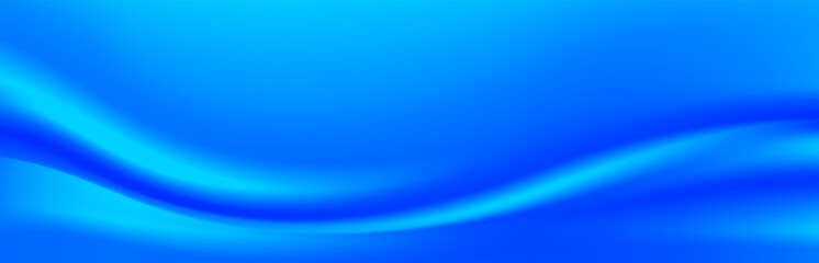 blue gradient wave soft for banner background, light blue smooth gradient and twist for background, horizontal blue background