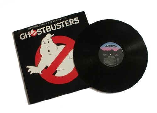 Ghostbusters Movie Soundtrack music album on vinyl record LP disc. Film Album cover. Taken in Miami, FL on September 1, 2021.