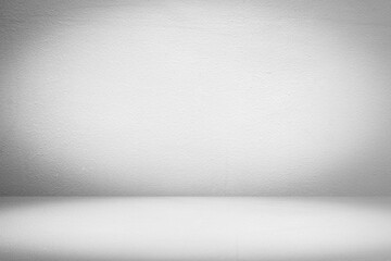 Empty gray concrete floor studio room background