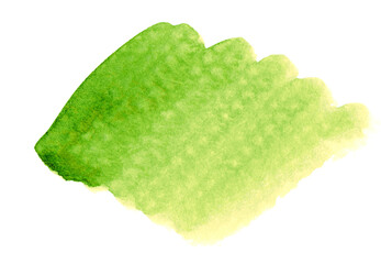 watercolor hand painted, green watercolor stain, watercolor striped green hand drawn on white paper texture for background