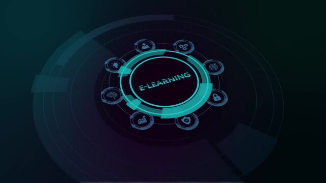 Business, Technology,Internet and network concept. E-learning Education Internet Technology Webinar Online Courses concept.