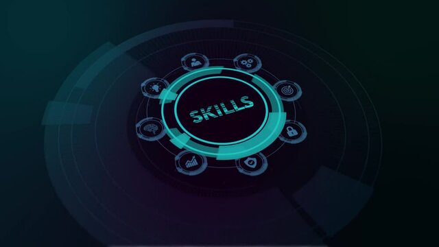 Business, Technology, Internet and network concept. Skill knowledge ability.