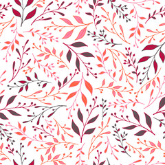 Spring sprouts pattern seamless vector. Abstract