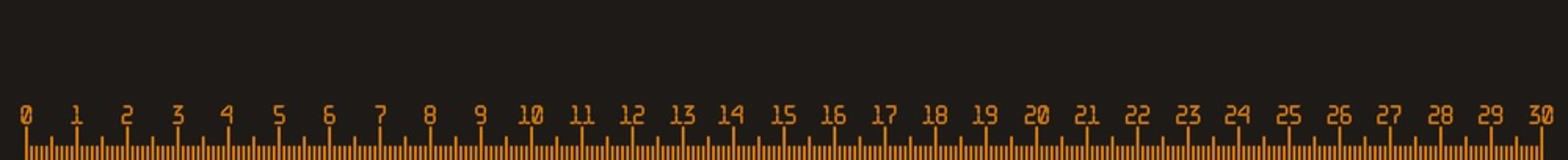 Website banner, plastic ruler.