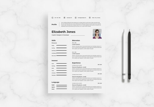 Clean Professional Resume Layout