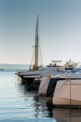 Fototapeta premium Barche ormeggiate a Porto Ercole