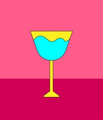 glass of martini