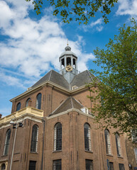 Fototapeta na wymiar The Eastern church from 17th century in Amsterdam, known as Oosterkerk in dutch