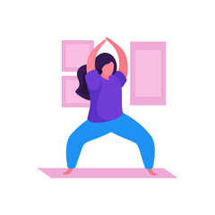 Yoga Flat Illustration