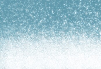 Blue background with White glitters. Christmas and New Year design 2021.