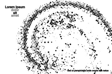 Halftone texture with dots. Vector. Modern background.