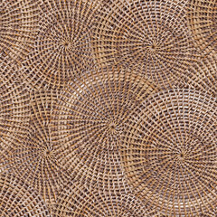 Abstract circular patern wicker texture and background