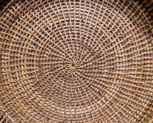 Abstract circular patern wicker texture and background