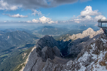 View from the Zugspitze - Germany's highest mountain