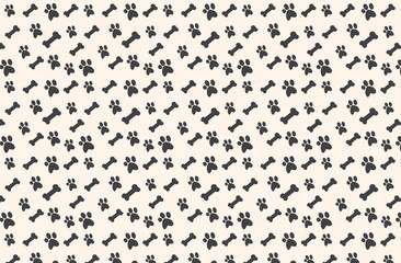  Paws pattern graphics wallpaper design vector for decorative printing, pet anima footprints Abstract seamless vector pattern wallpaper background design for fabric graphics