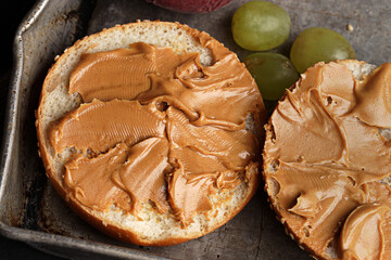 Peanut Butter Open Face Sandwich