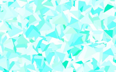 Light Green vector backdrop with lines, triangles.