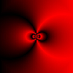 abstract red illustration of magnetic field of fusion reactor power
