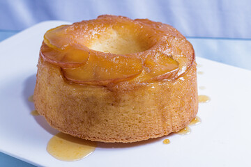 homemade cake with brigadeiro topping