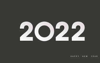 Happy New Year 2022, 3D illustration