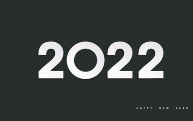 Happy New Year 2022, 3D illustration