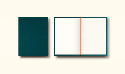 menu with green aqua cover - obrazy, fototapety, plakaty