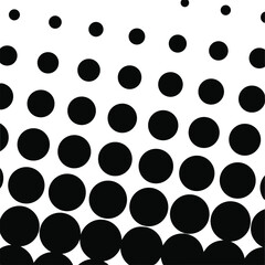 Black halftone background. Black polka dot. Halftone pattern. Modern Halftone Background, backdrop, texture, pattern. Vector illustration. Halftone Backdrop.	