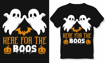  Halloween T-shirt Design.  Here for the boos t-shirt design.