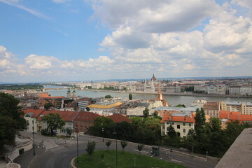 Obraz na płótnie Canvas view of a city of Budapest Hungary
