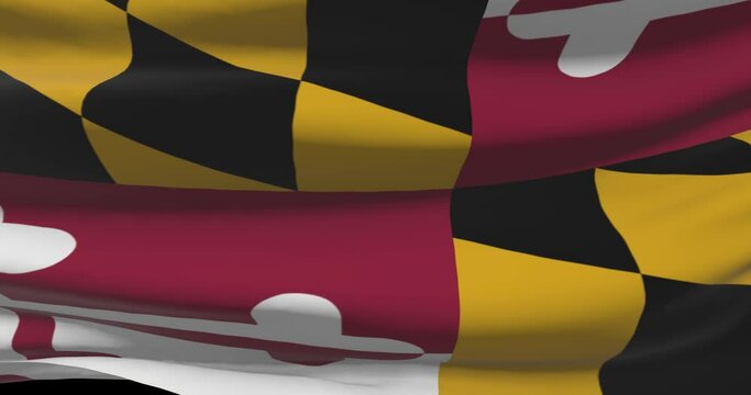 Maryland state flag. MD United States of America news and politics illustration