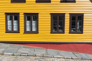 buildings, constructions, palaces, houses, in Stavanger in Norway