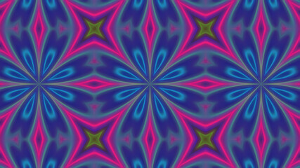 Abstract multicolored symmetrical kaleidoscope background
