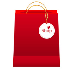 Illustration of a Paper Shopping Bag