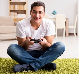 Man addicted to computer games