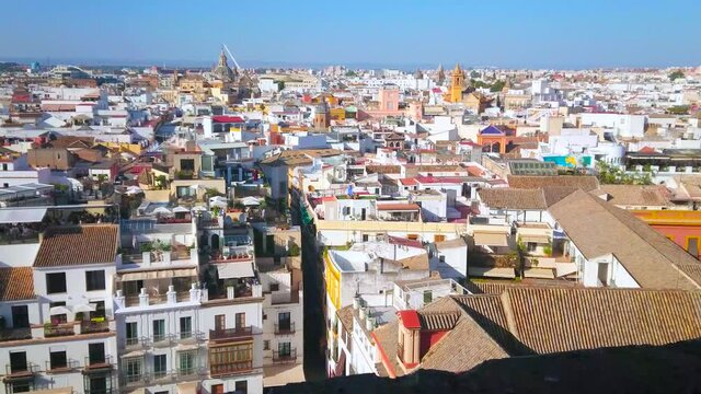 Seville old town from the top, Spain