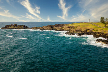 Drone aerial photograph of the Lighthouse at Kiama
