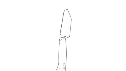 Garden Trowel Equipment Illustration