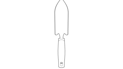 Garden Trowel Equipment Illustration