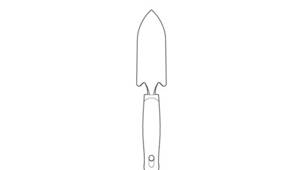 Garden Trowel Equipment Illustration