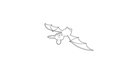 Halloween Bat Illustration
