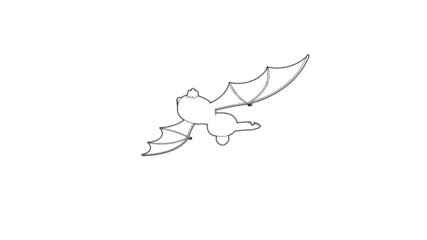Halloween Bat Illustration