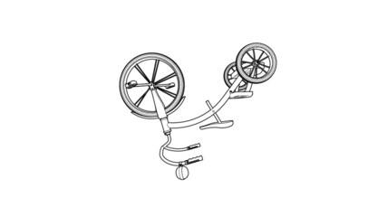 Tricycle Illustration - Bicycle