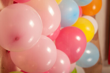 Fototapeta na wymiar colorful party balloons 